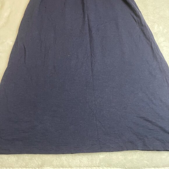 Lilly Pulitzer Shay Dress Womens Size Large Ruffle Halter Neck Cotton Modal Navy - Picture 10 of 11